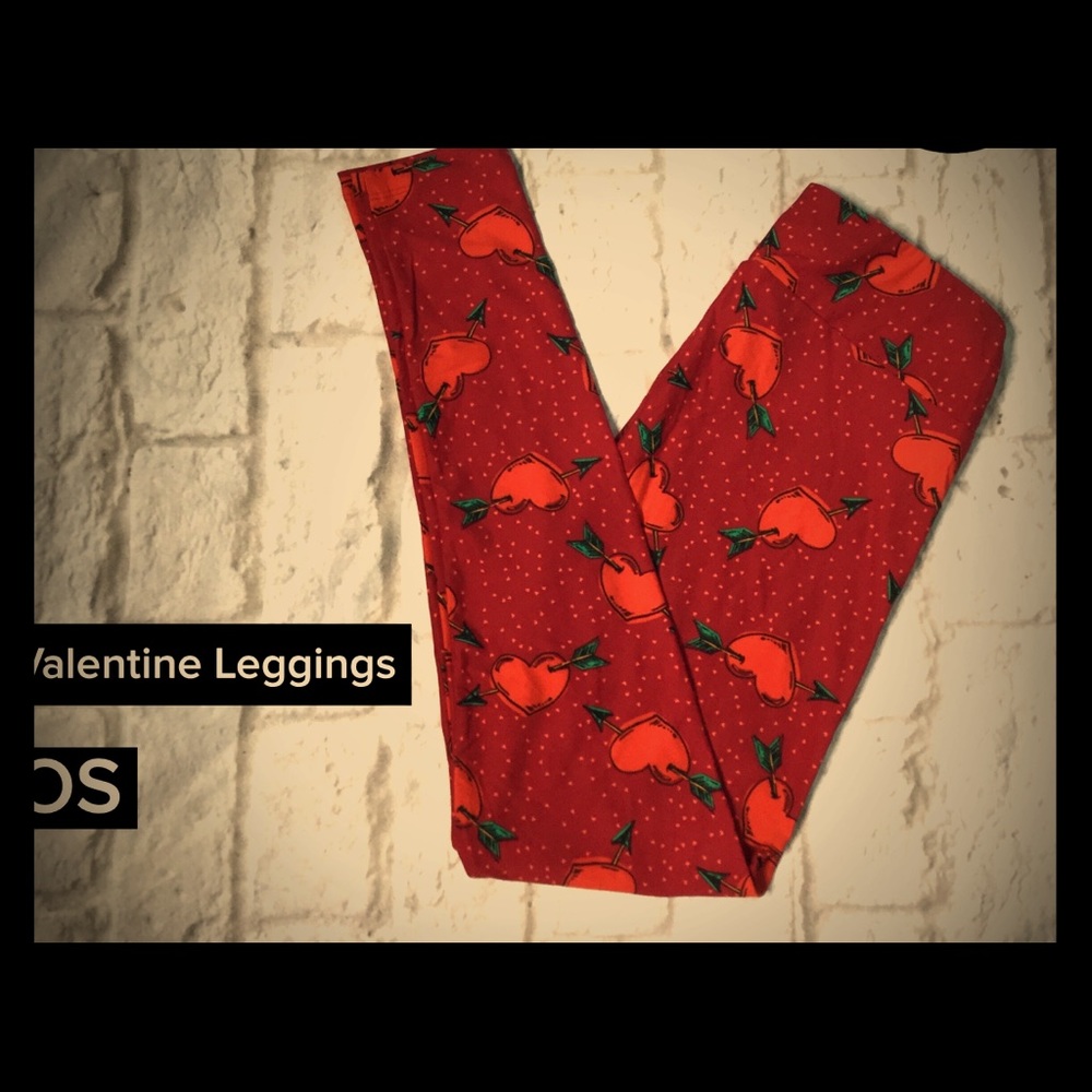 Lularoe Vintage Valentine Leggings